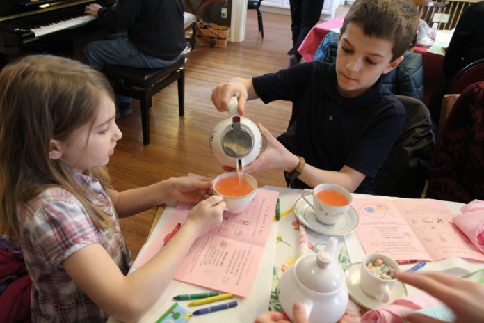 Kids Pouring Tea